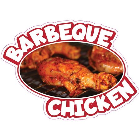 SIGNMISSION Barbeque Chicken Decal Concession Stand Food Truck Sticker, 24" x 10", D-DC-24 Barbeque Chicken19 D-DC-24 Barbeque Chicken19
